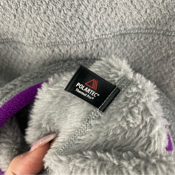 PATAGONIA Light Grey Purple Women’s Re-Tool Snap-T Turtleneck Fleece Pullover - Picture 11 of 11